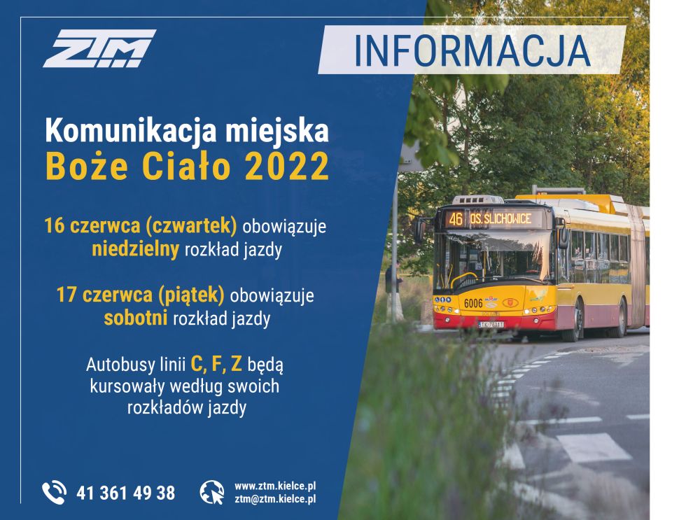 Boże Ciało 2022 ZTM