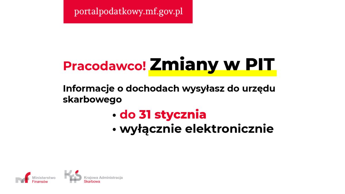 Ekrany zmiany w PIT 1