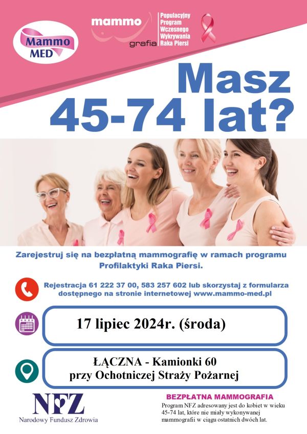 plakat MAMMO MED Łączna